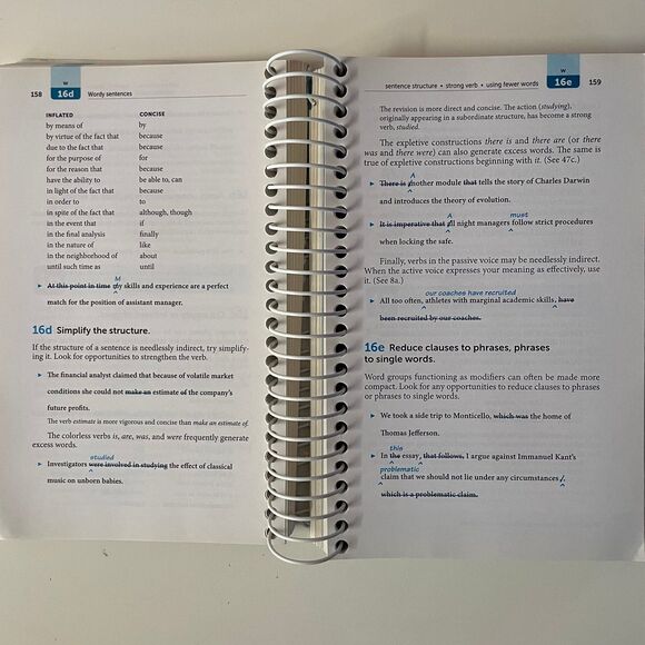 Rules for Writers 7th Edition Spiral Bound Paperback Book Hacker/Sommers GUC - Picture 8 of 9